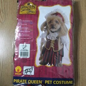 New Doggie🐶 2Pc Pirate Queen Halloween Costume Size Large Fits 18-20”